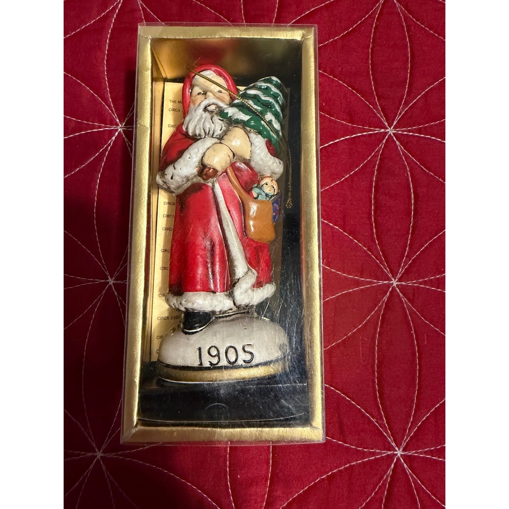 Memories of Santa 1905 Santa Claus Ornament Vintage 1984